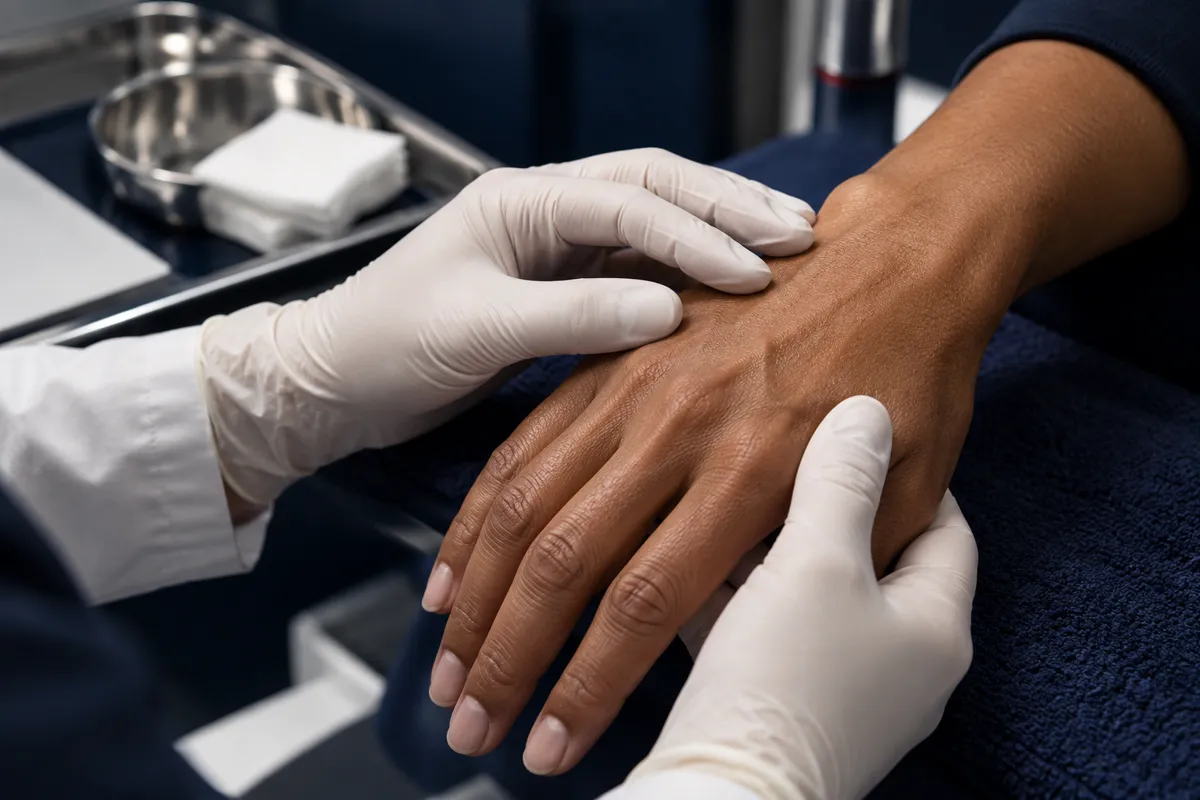 Illustrative image: Dermaplaning training close-up